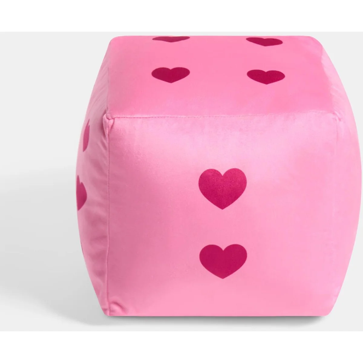 OHS Heart Print Dice Cushion - Pink – image 6