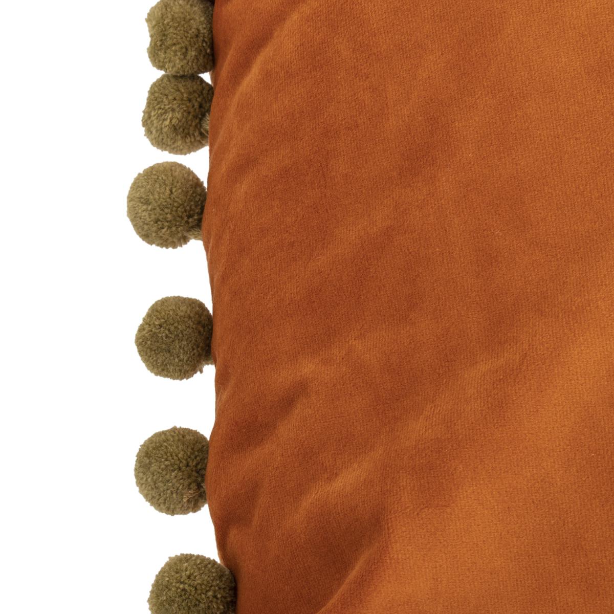 Fiesta Pom Pom Cushion - Rust – image 3