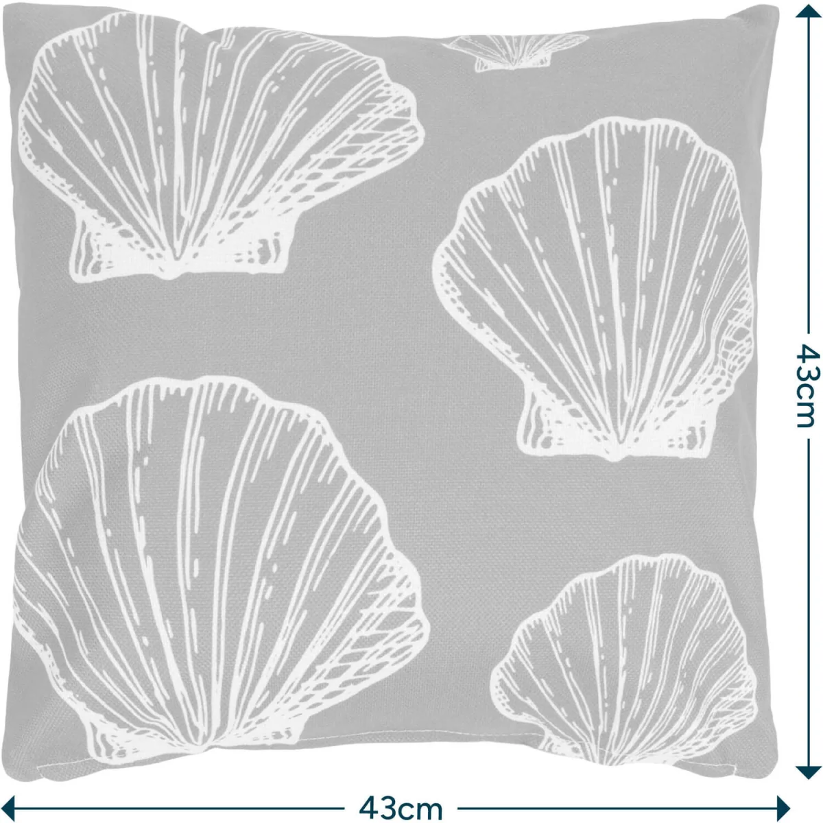 Cushion 43x43 Kyoto Fabric, Large Sea Shell – image 5