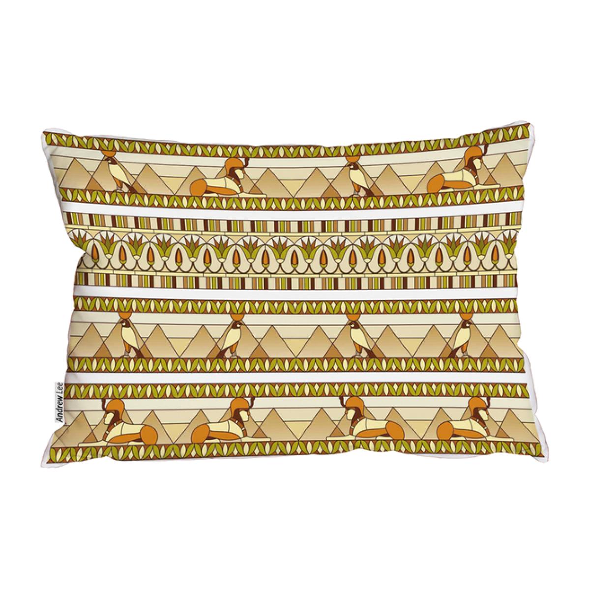 Ornament Of Ancient Egypt To The Frescoescushion - Yellow – image 1