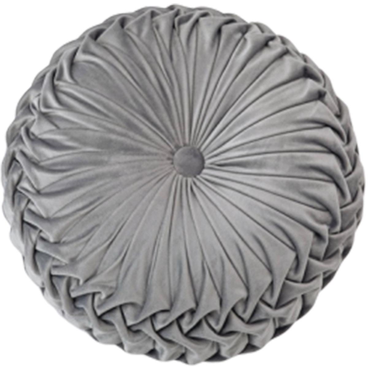 Round Pleated Pumpkin Velvet Cushion - Orange / 35cm – image 18