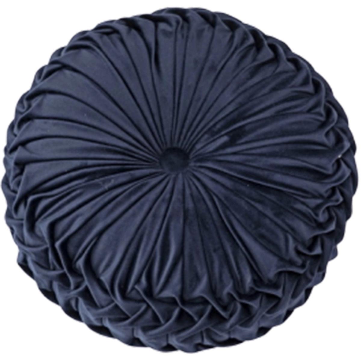 Round Pleated Pumpkin Velvet Cushion - Orange / 35cm – image 29