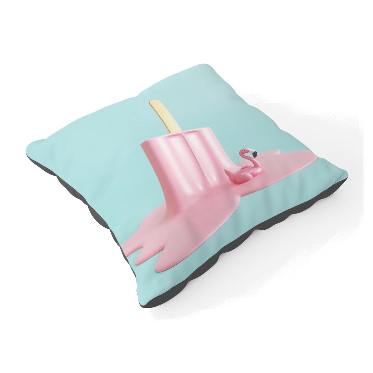 Flamingo Ice Cream Floor Cushion - Pink