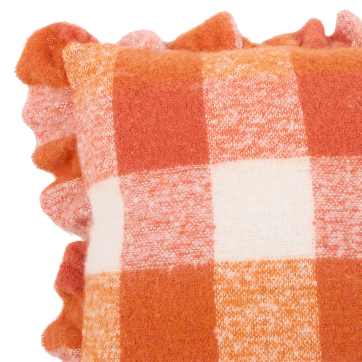 Carrigan Check Cushion - Orange – image 2
