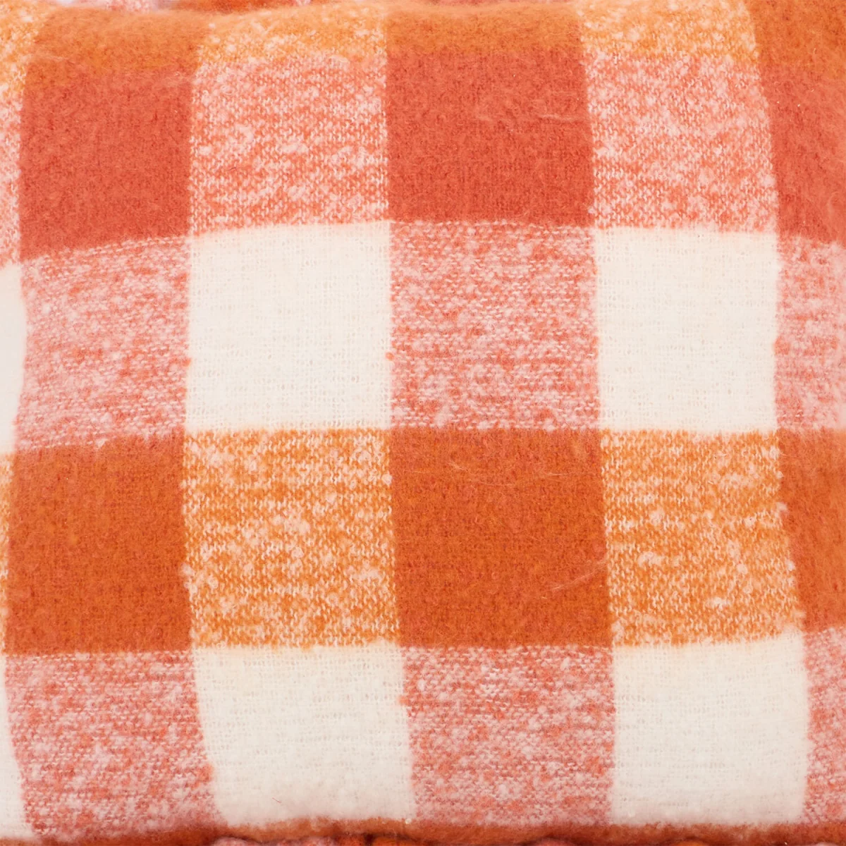 Carrigan Check Cushion - Orange – image 3