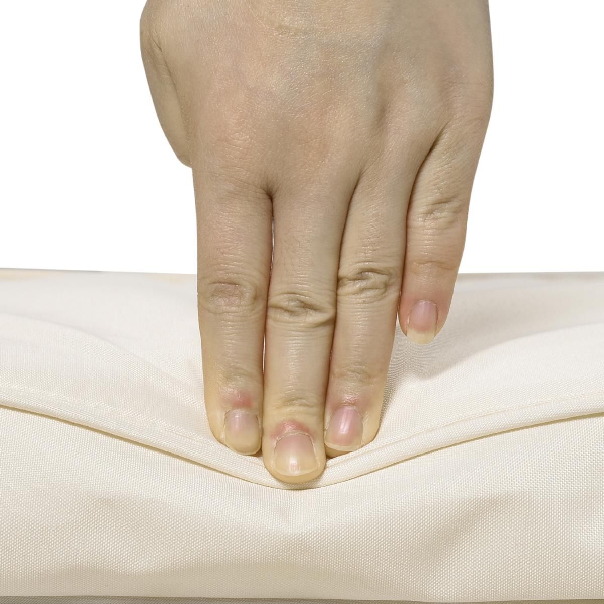 Set of 2 Chair Cushion Seat Pads - Cream – image 4