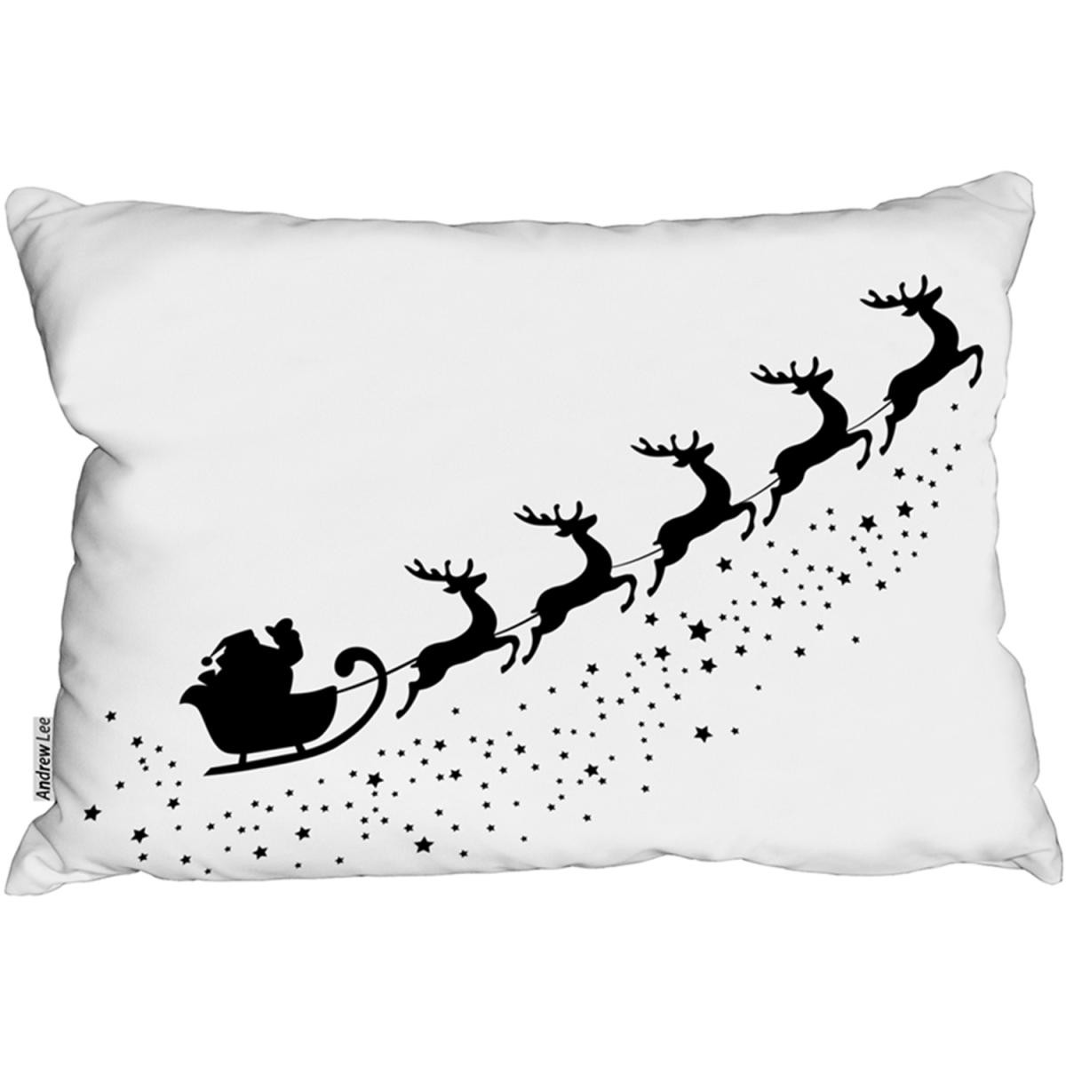 Santa Claus Flying Outdoor Comfy Cushion - White – image 2