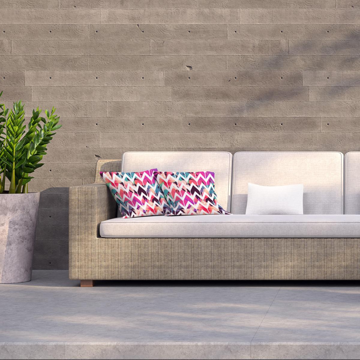 Exotic tropical Outdoor Cushion - Pink / 60cm – image 1