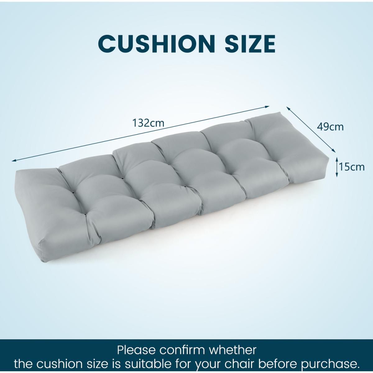 Costway Bench Cushion - Gray - Gray – image 4