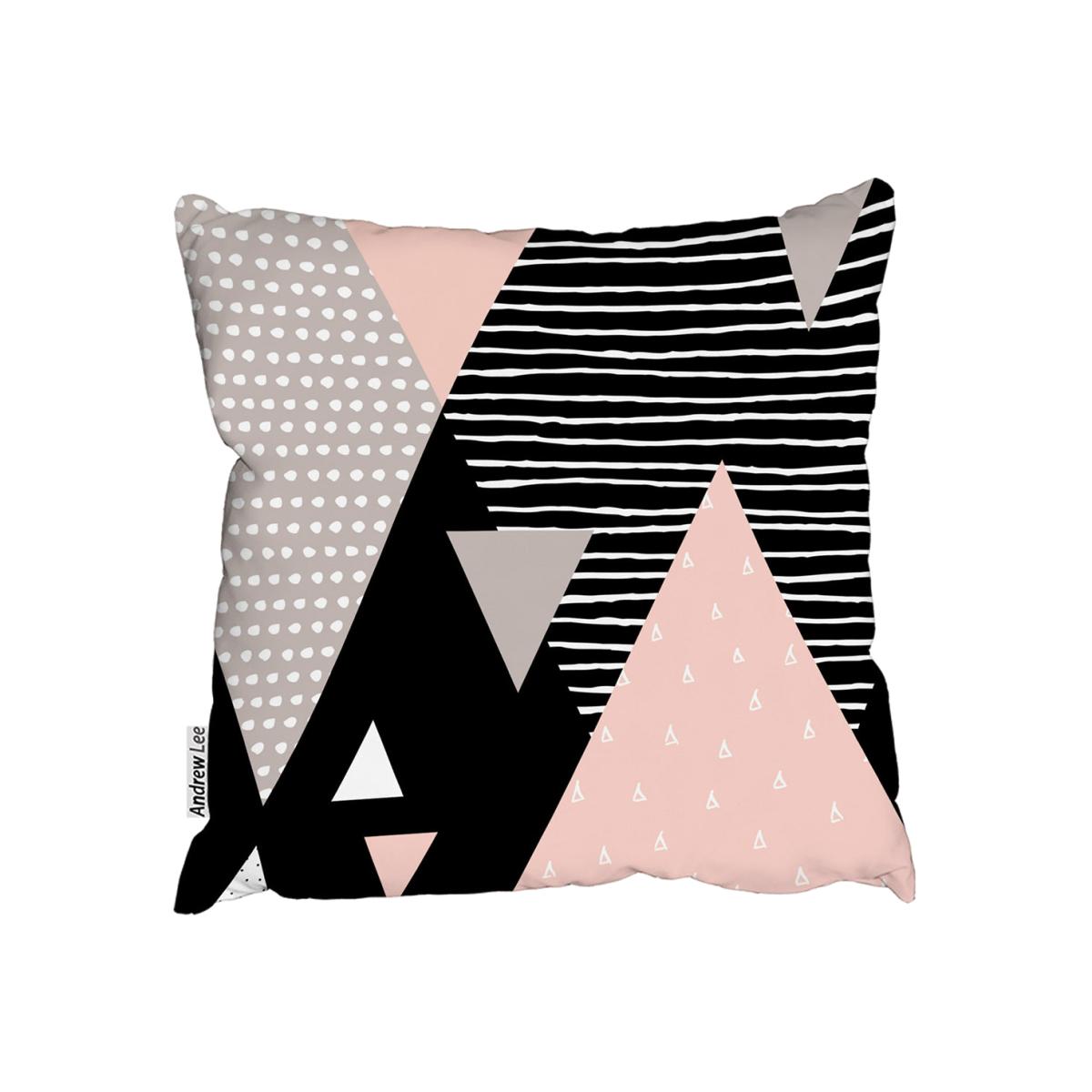 Triangle Geometrics Outdoor Cushion - Pink / 45cm – image 1