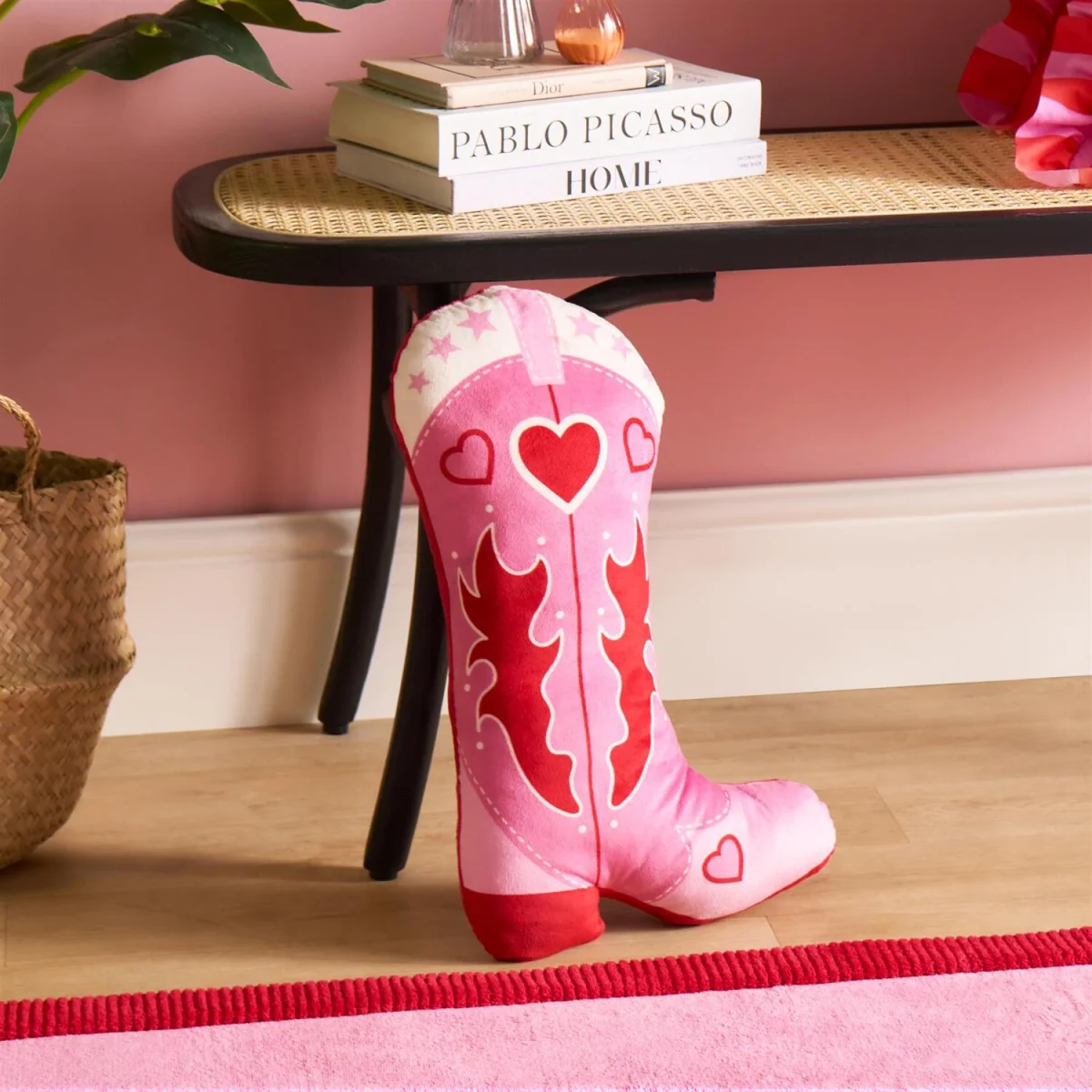 OHS Cowboy Boot Cushion - Pink - Pink – image 2