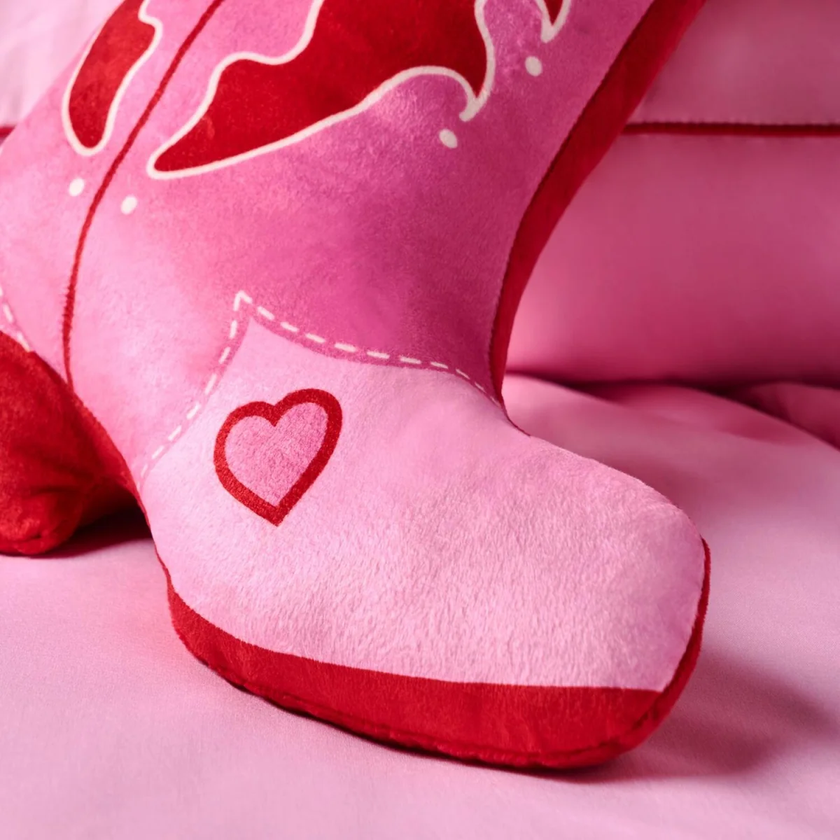 OHS Cowboy Boot Cushion - Pink - Pink – image 5