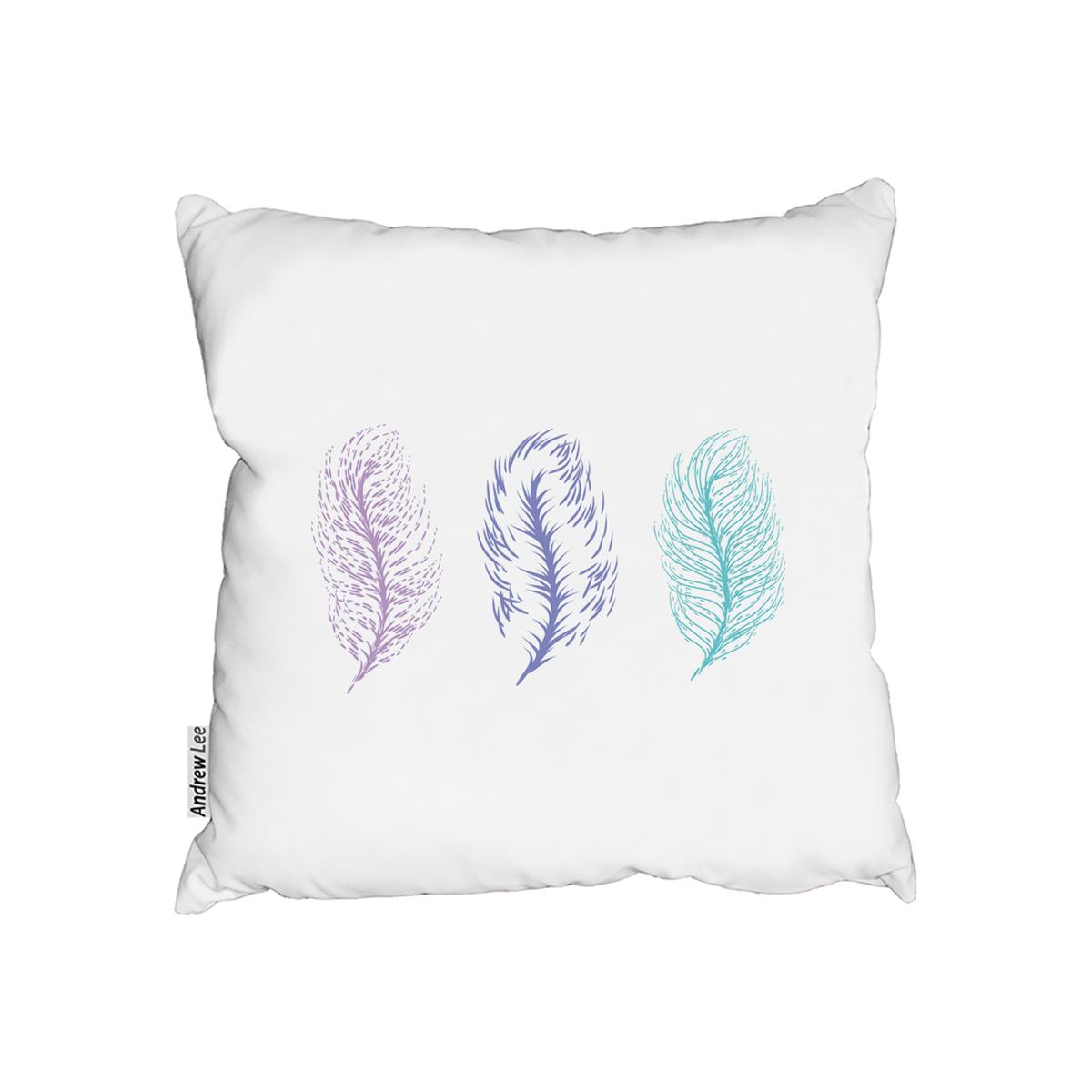 Feathers Outdoor Cushion - White / 45cm