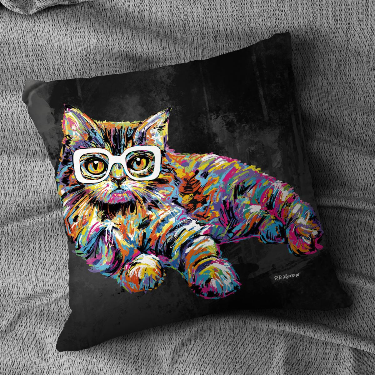 PD Moreno Nicola the Cat Cushion - Velvet – image 1