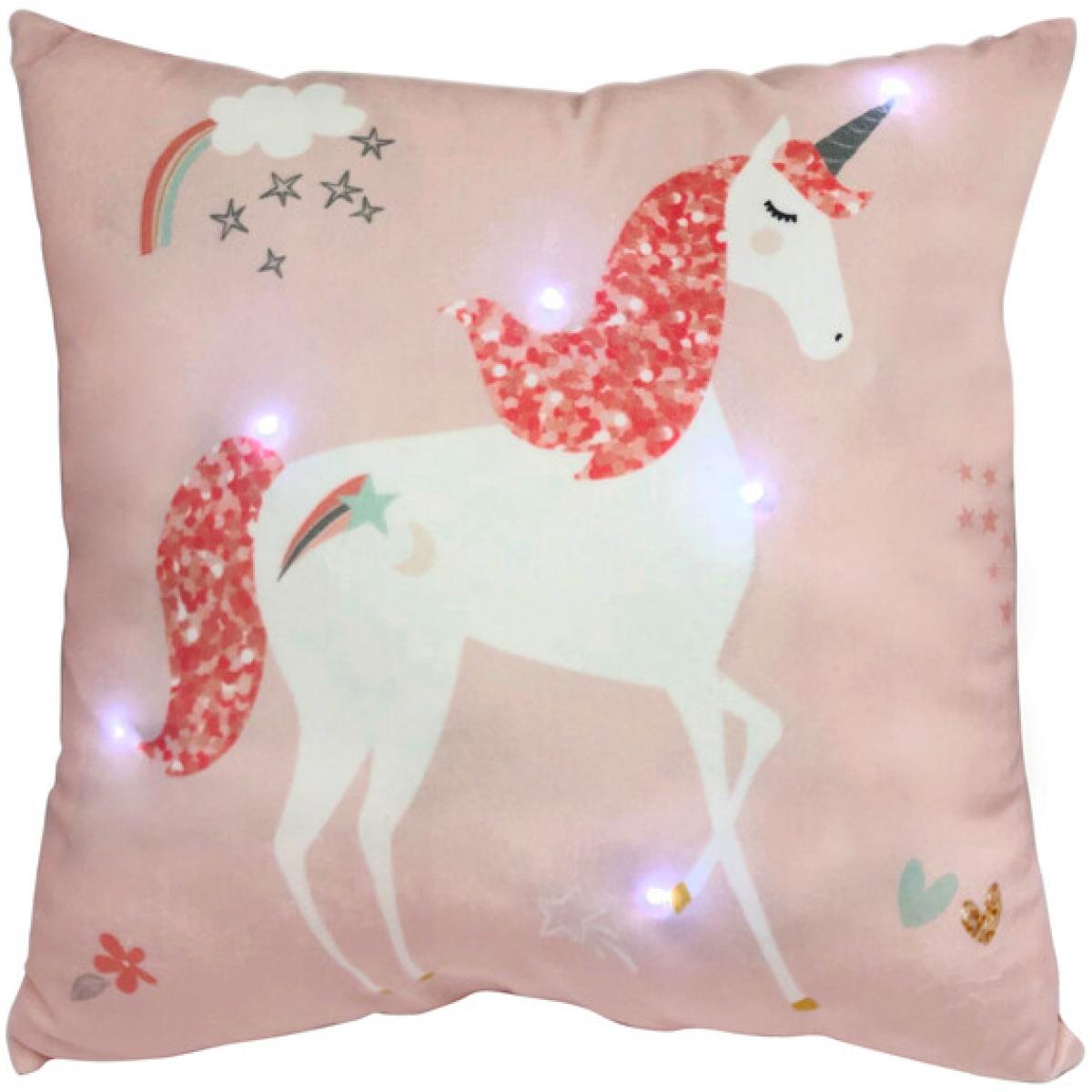 Unicorn Light Up Cushion - Pink – image 1