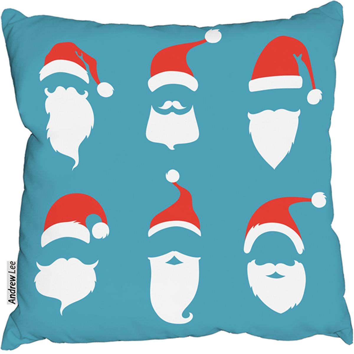 Santa Hats Outdoor Comfy Cushion - Blue / 45cm – image 2