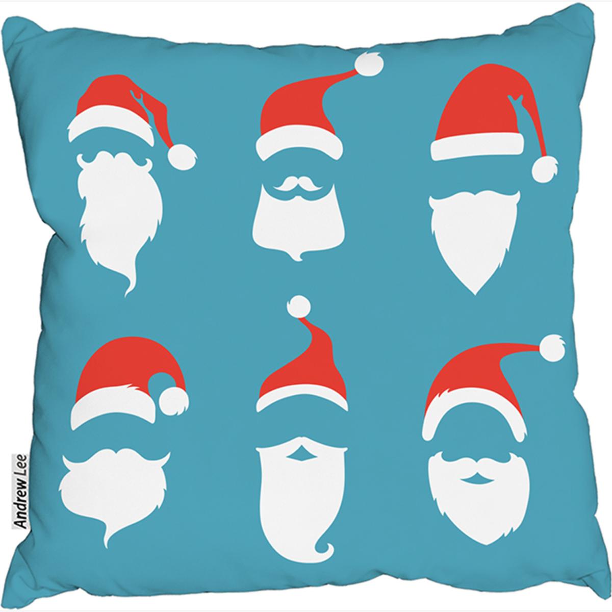 Santa Hats Outdoor Comfy Cushion - Blue / 45cm – image 1
