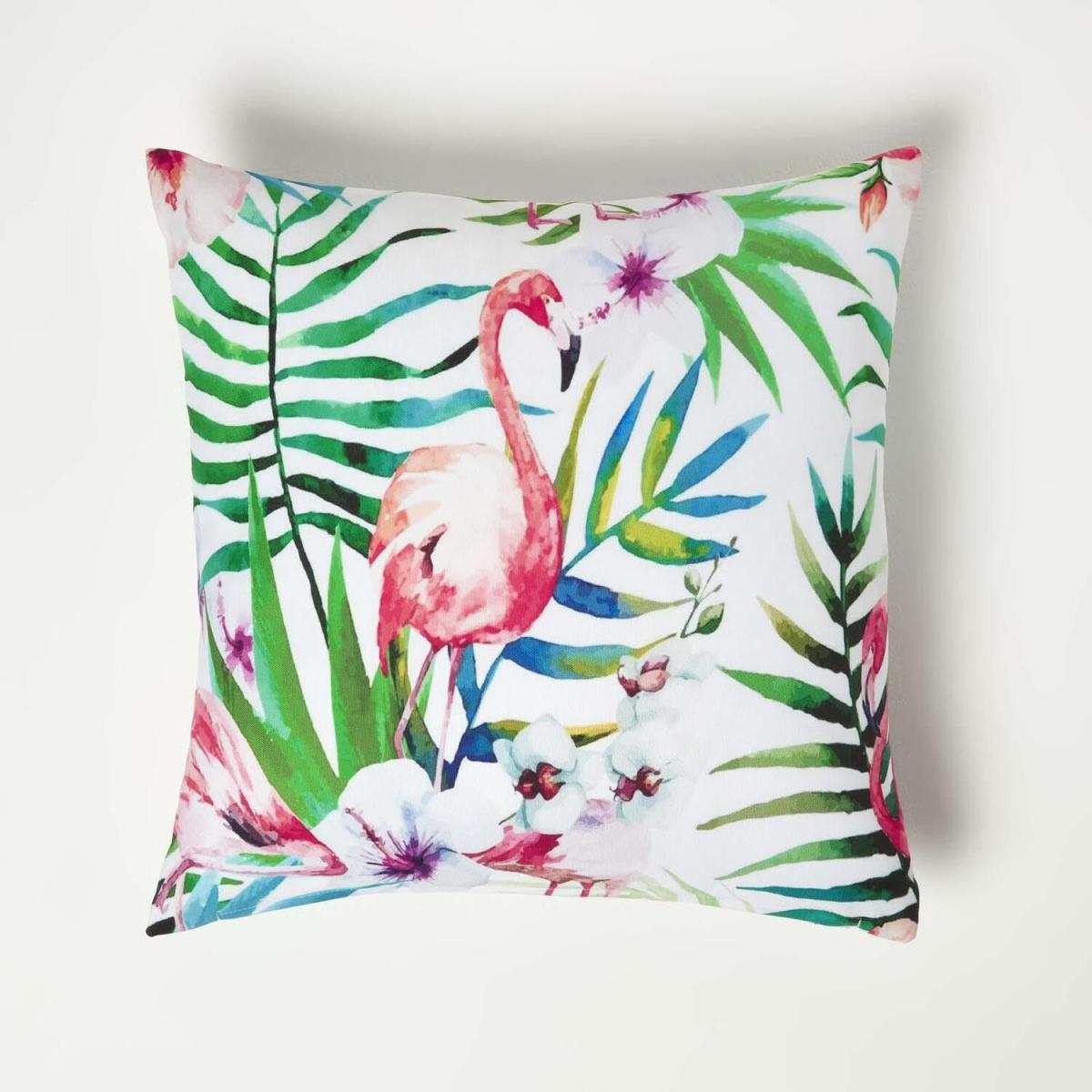 Pink Flamingo Outdoor Cushion - Green – image 2