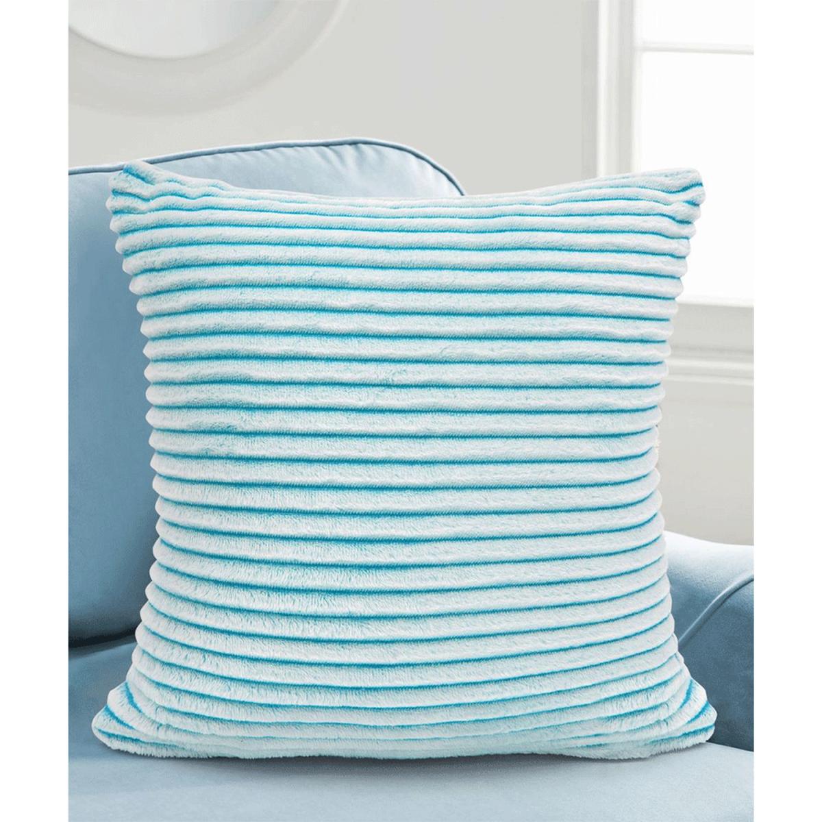 Soft Snug Deluxe Printed Cord Cushion - Teal / 43cm – image 2