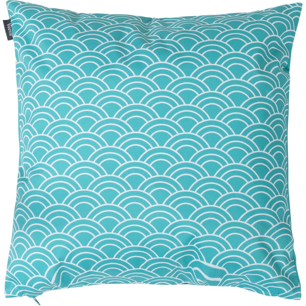 Veeva Deck Stripe Outdoor Cushion - Reversible Print - Peppermint – image 2