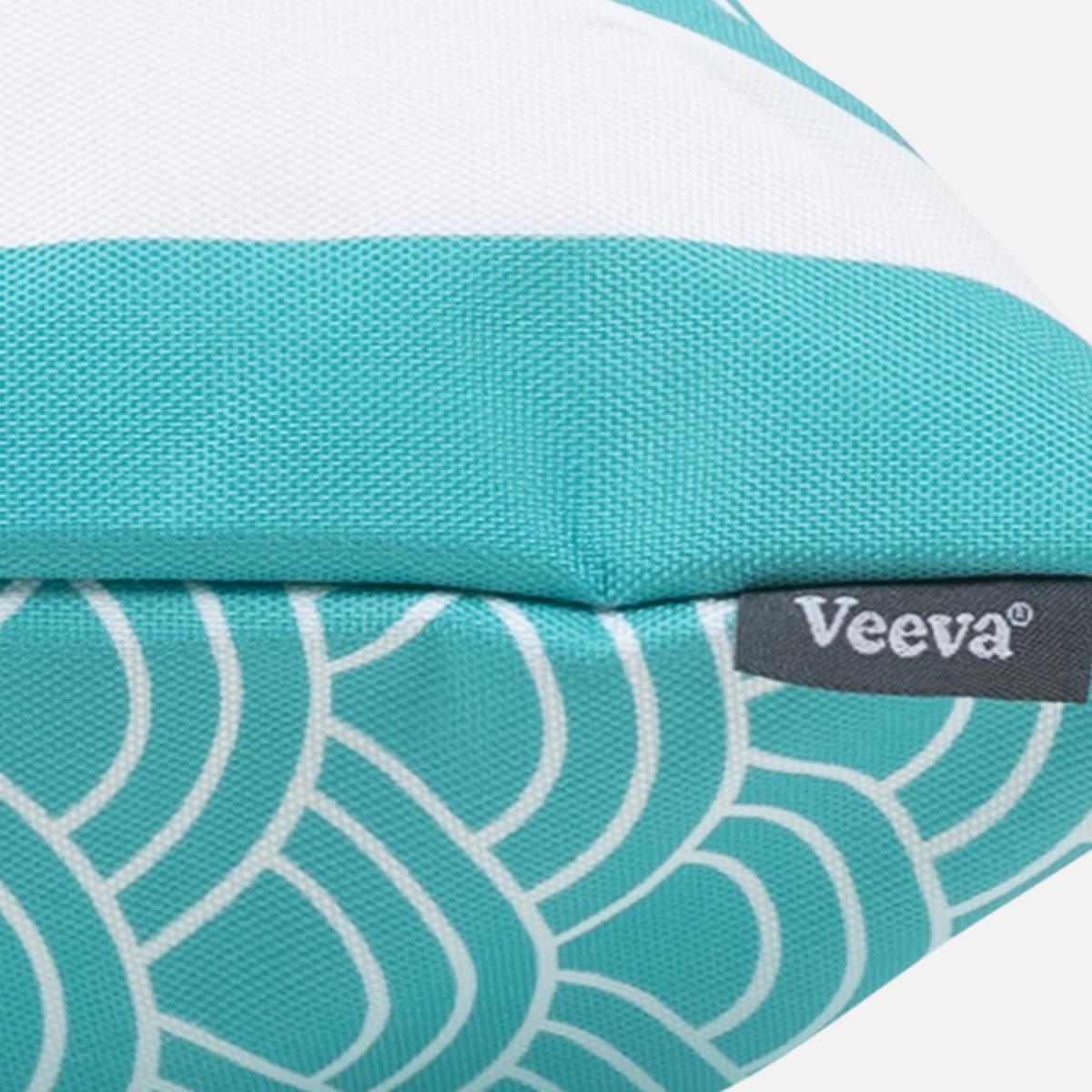 Veeva Deck Stripe Outdoor Cushion - Reversible Print - Peppermint – image 4