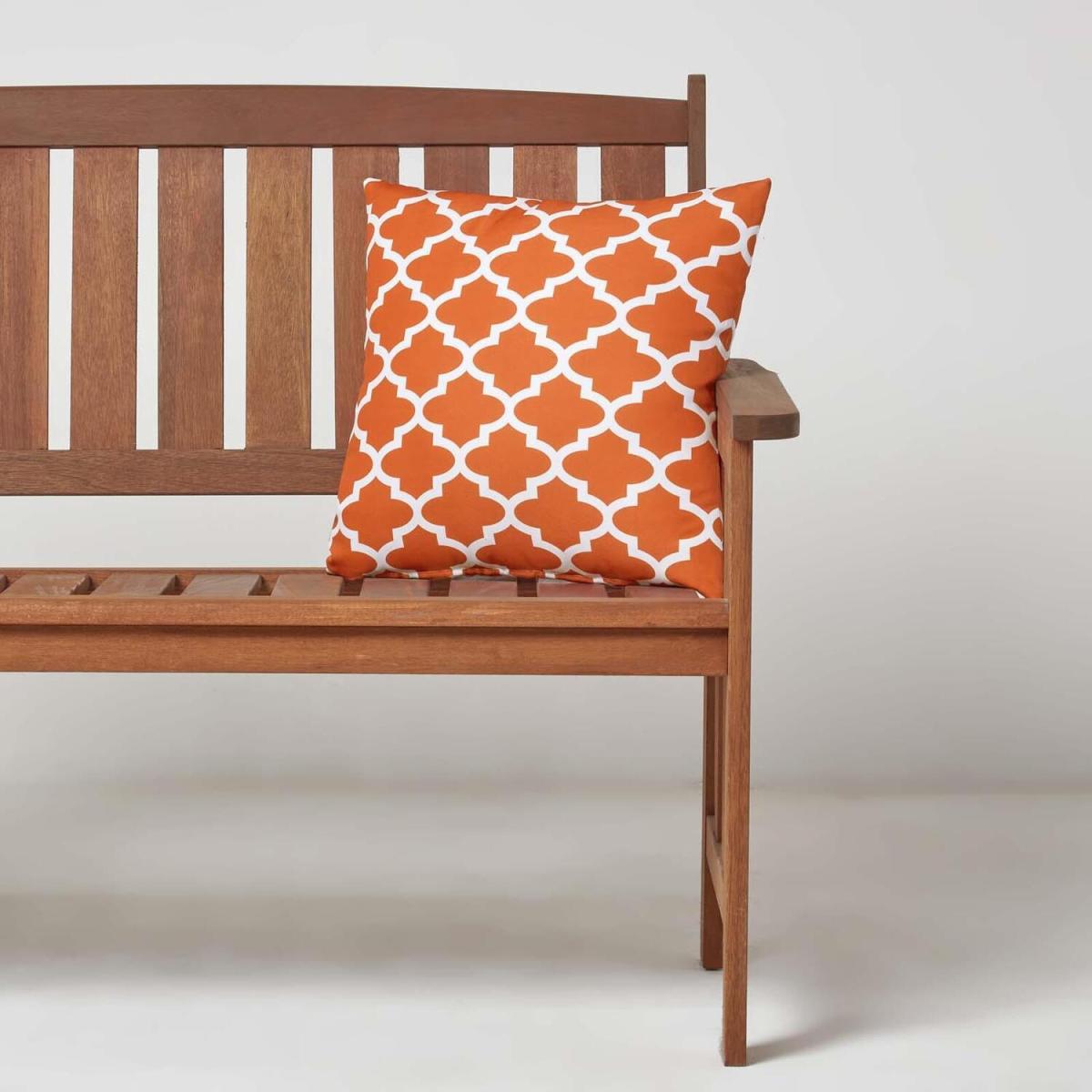 Orange Geometric Outdoor Cushion - Orange – image 2