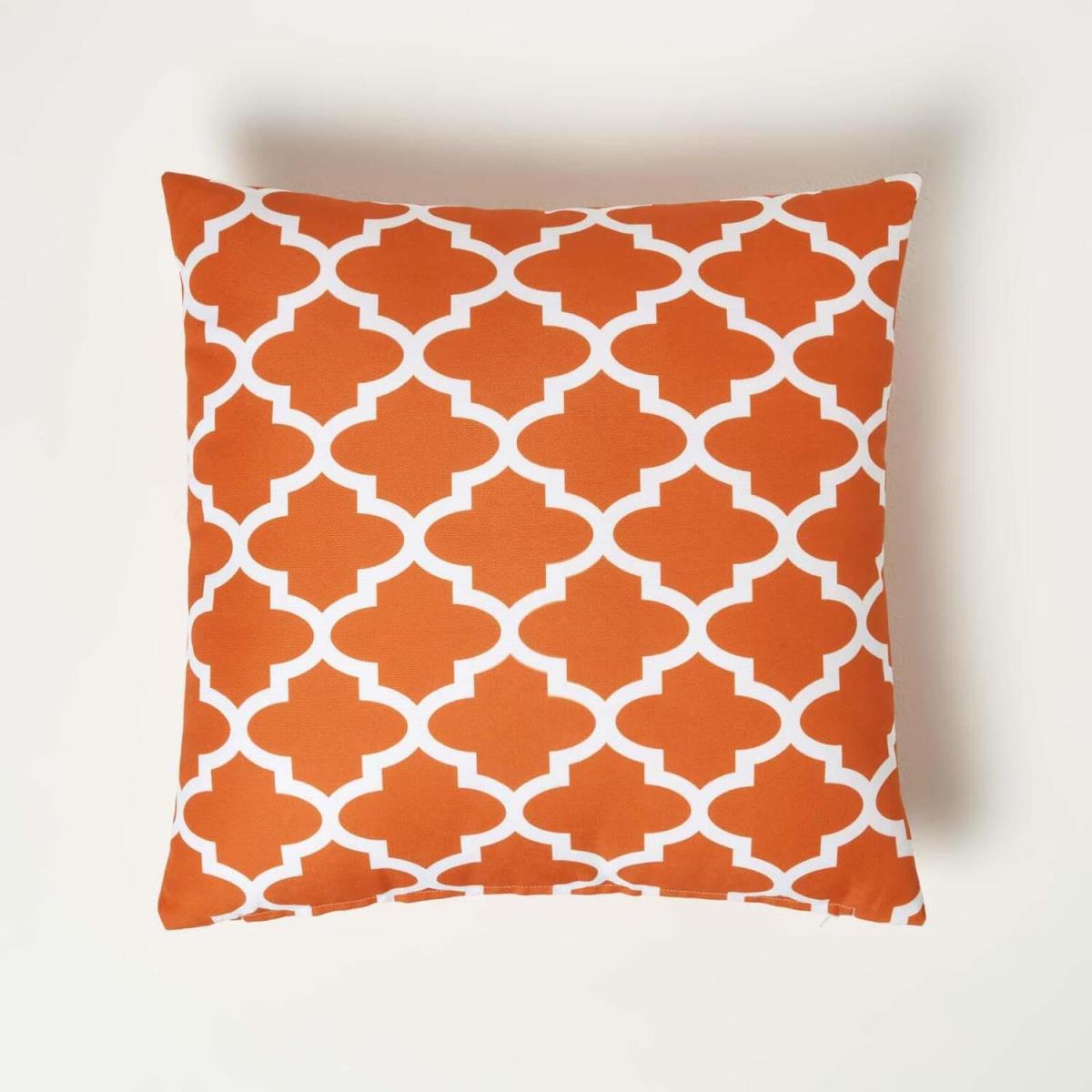 Orange Geometric Outdoor Cushion - Orange – image 1
