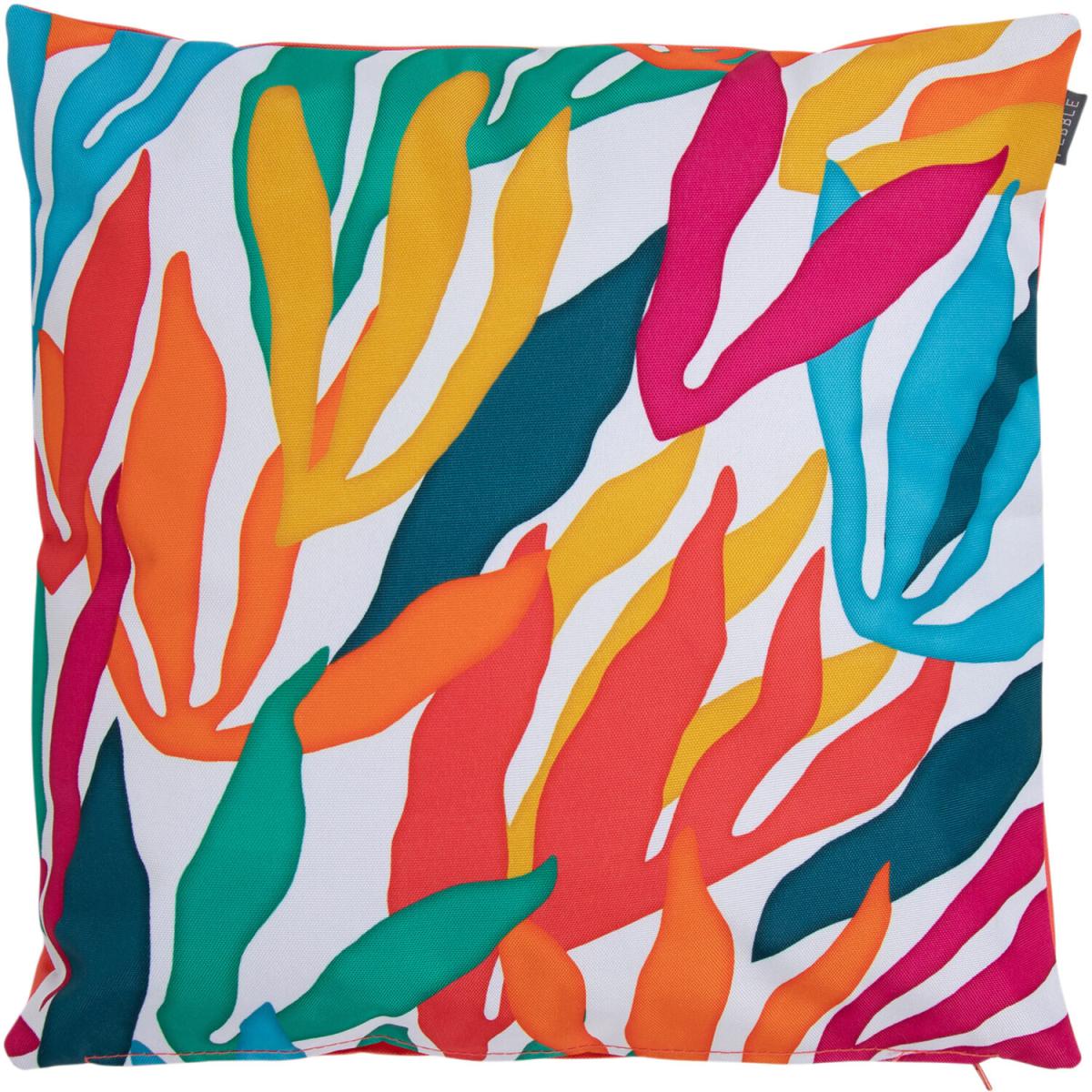 Abstract Palm Outdoor Cushion - Yellow – image 1