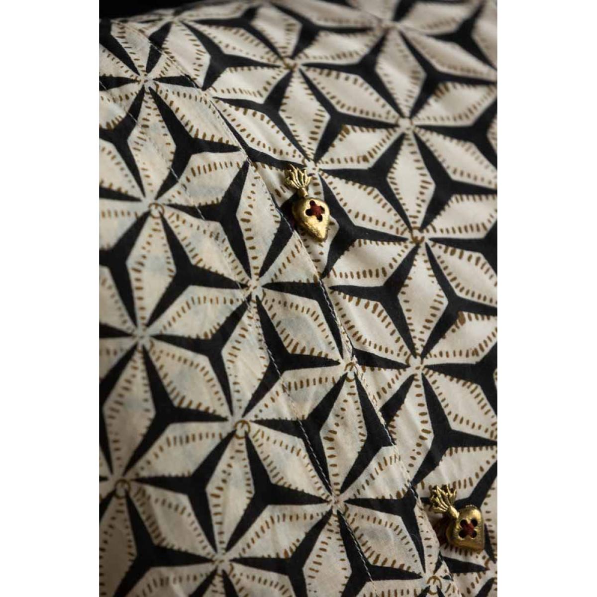 Monochrome Star Cotton Cushion – image 7