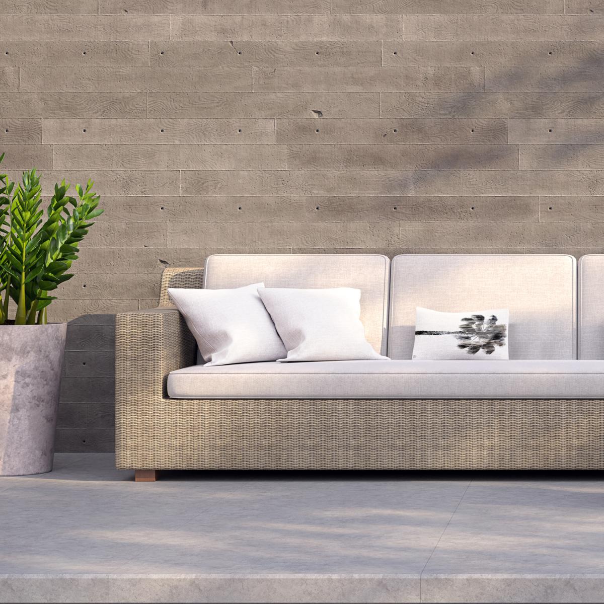 Tall Palm Outdoor Cushion - Black / 60cm