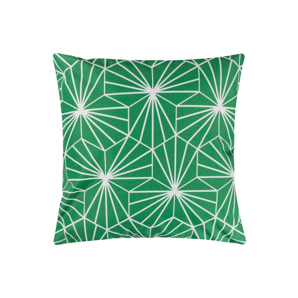 Geometric Tile Outdoor Cushion - Green