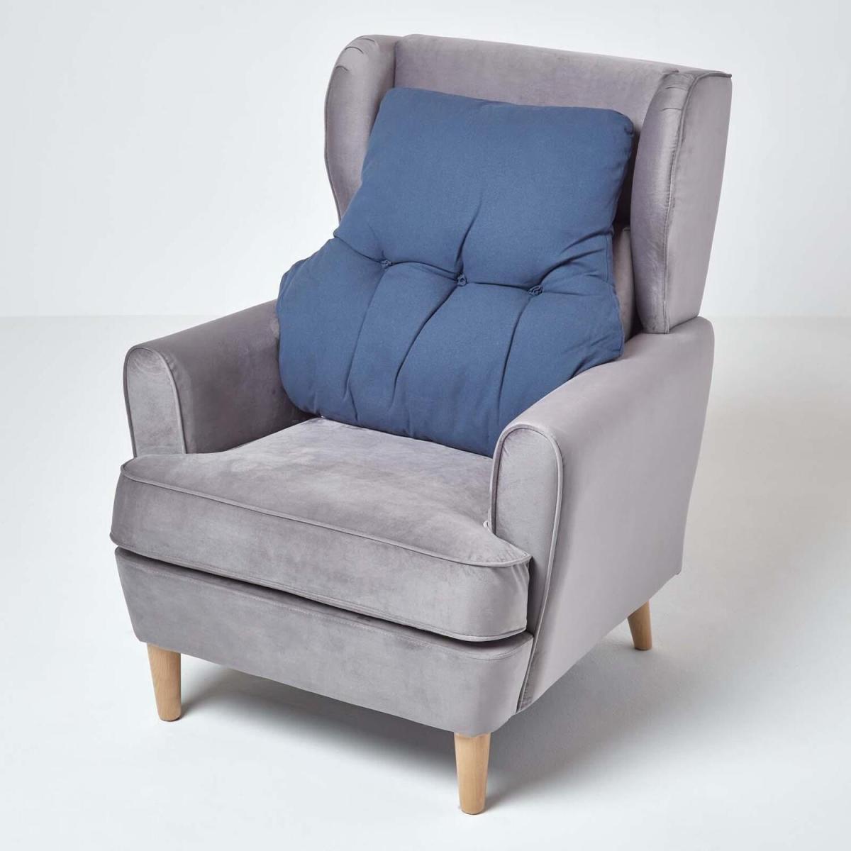 Cotton Back Support Cushion - Navy – image 4