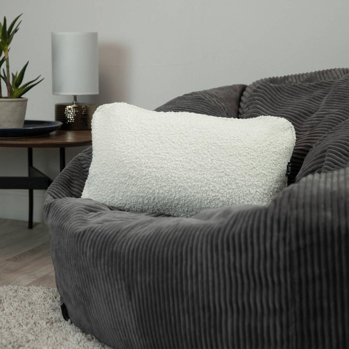 Soft Textured Lumar Cushion - White – image 3