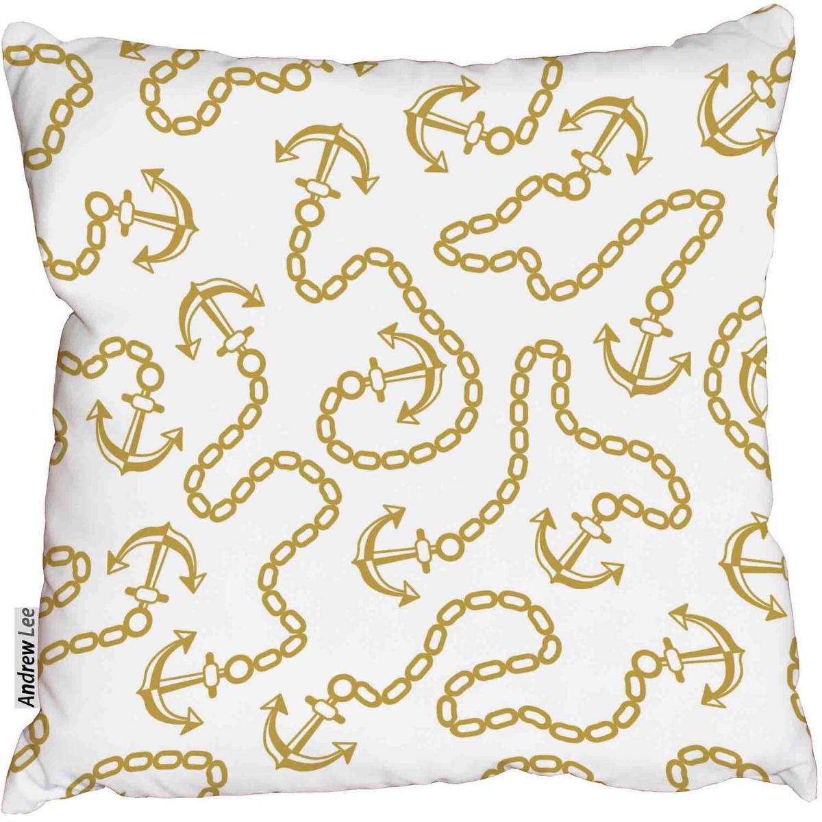 Marine theme nautical Outdoor Cushion - Yellow / 60cm – image 2