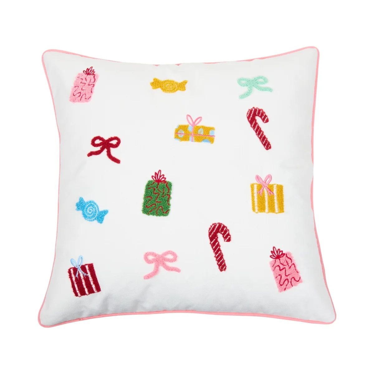 Christmas Treats Embellished Cushion - White – image 2