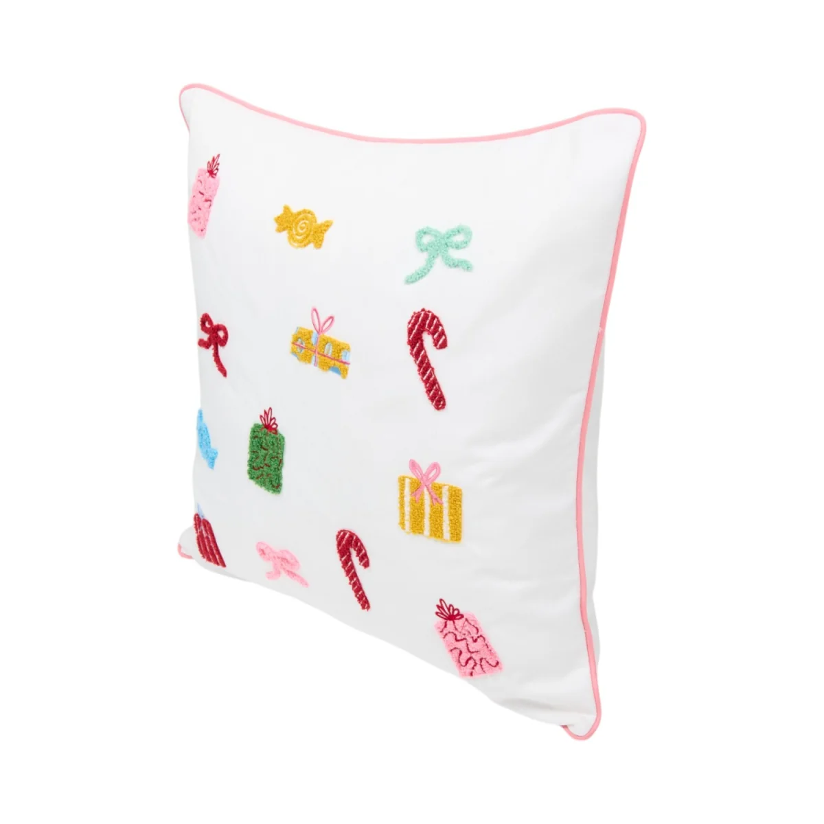 Christmas Treats Embellished Cushion - White – image 4