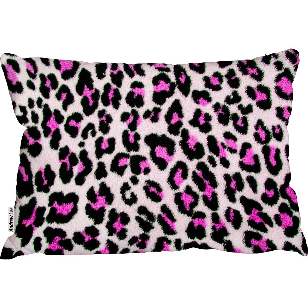 Pink and black leopard Outdoor Cushion - Pink – image 2
