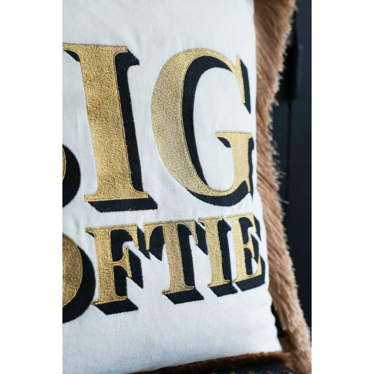 Big Softie Velvet Fringe Feather Filled Cushion – image 6