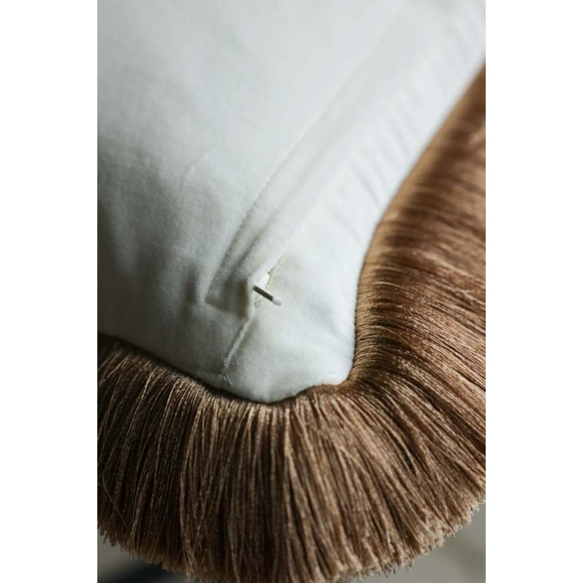 Big Softie Velvet Fringe Feather Filled Cushion – image 7