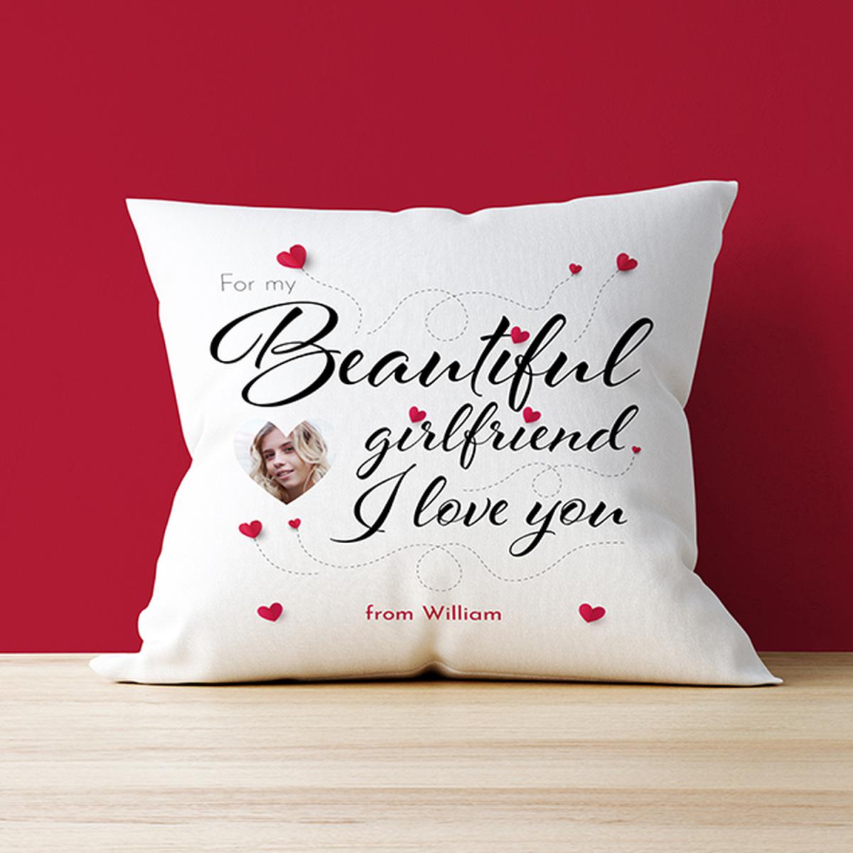 Personalised Photo Cushion - For My Girlfriend – image 2