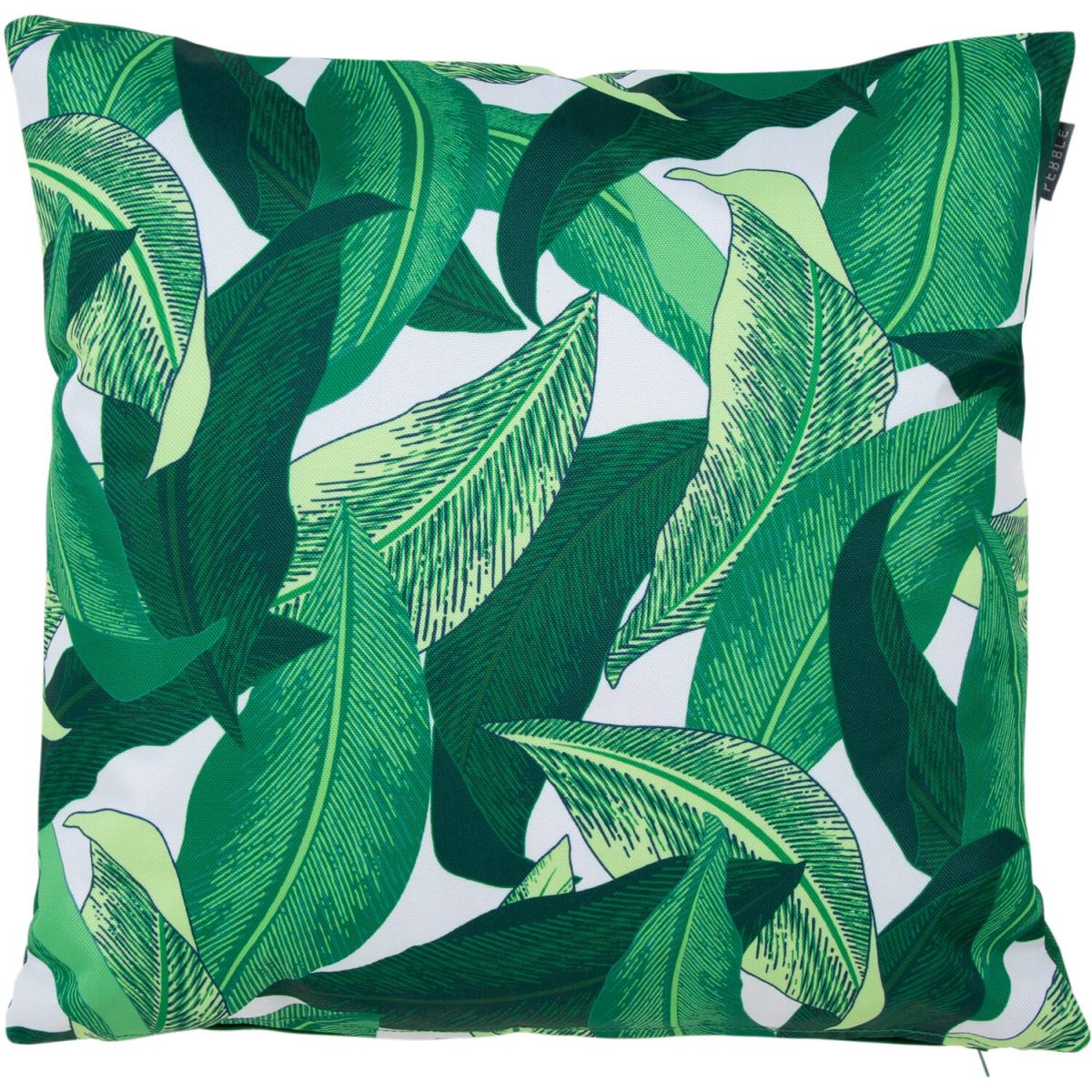 Leaf Print Outdoor Cushion (Set of 4) - Green – image 2