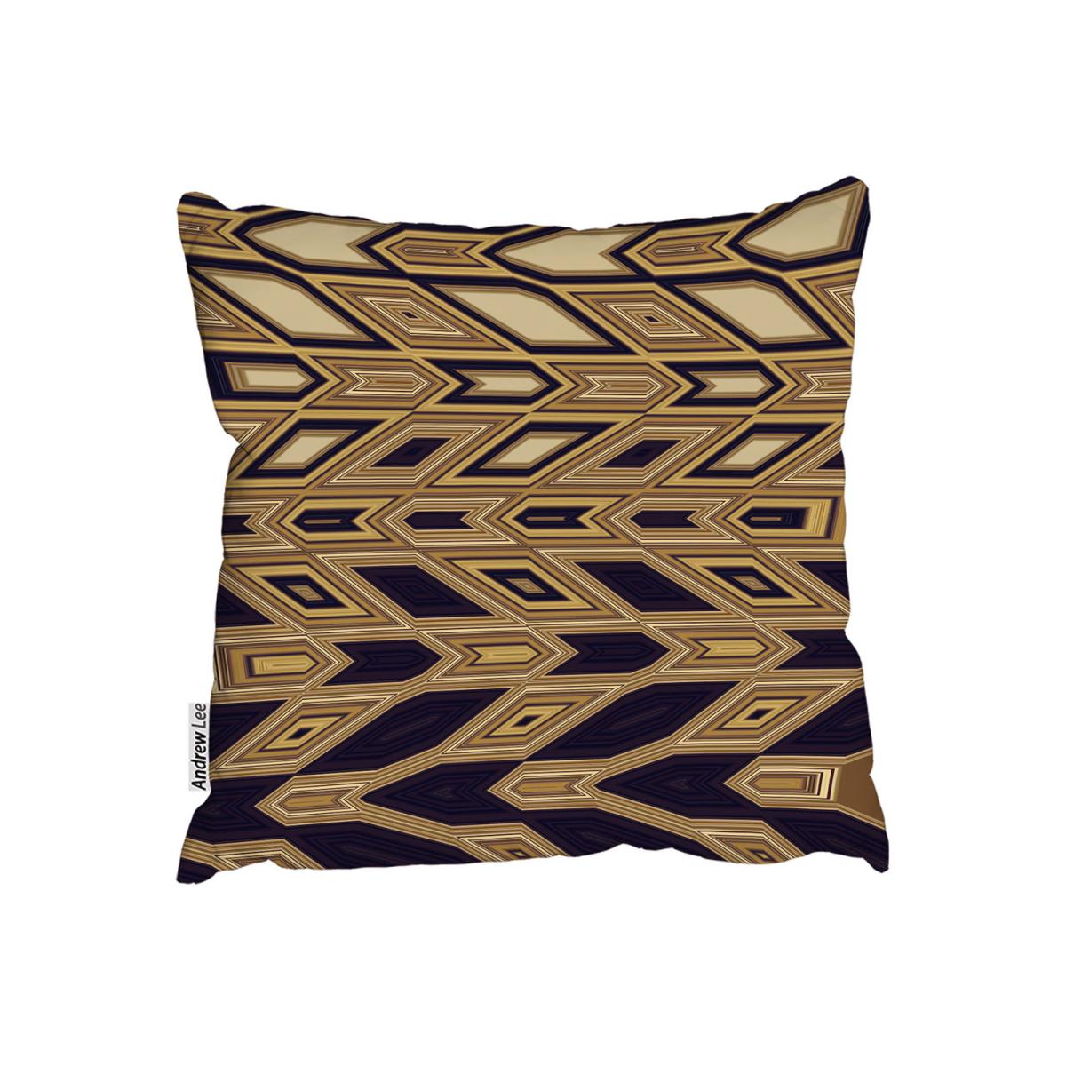 Geometric Tiles Outdoor Cushion - Brown / 45cm – image 2