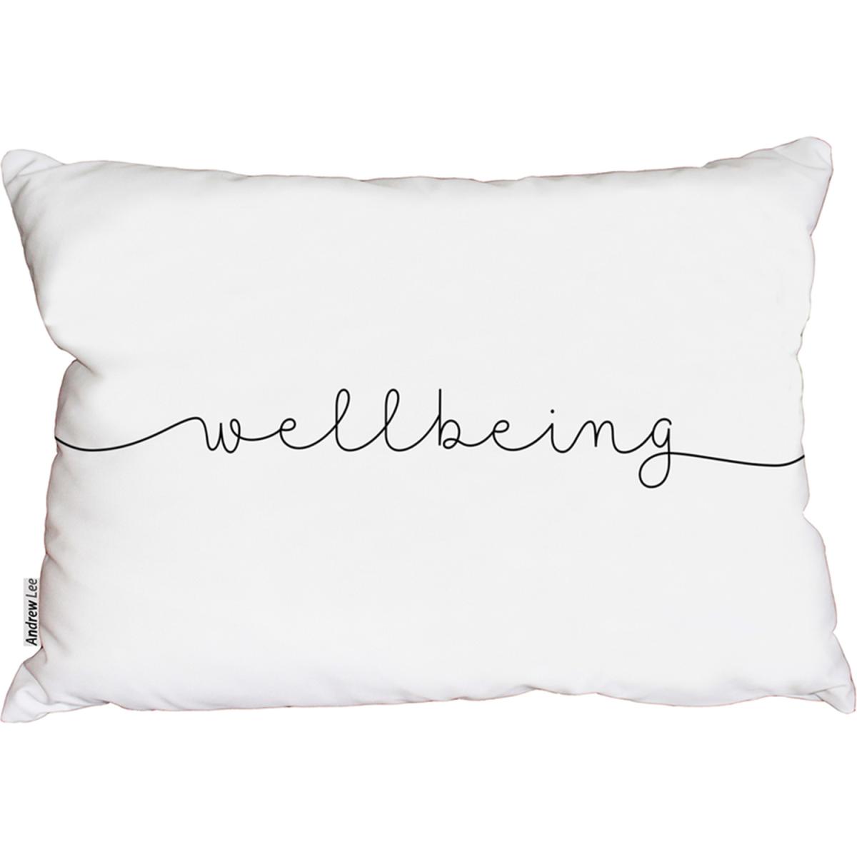 Text Wellbeing Cushion - White – image 2