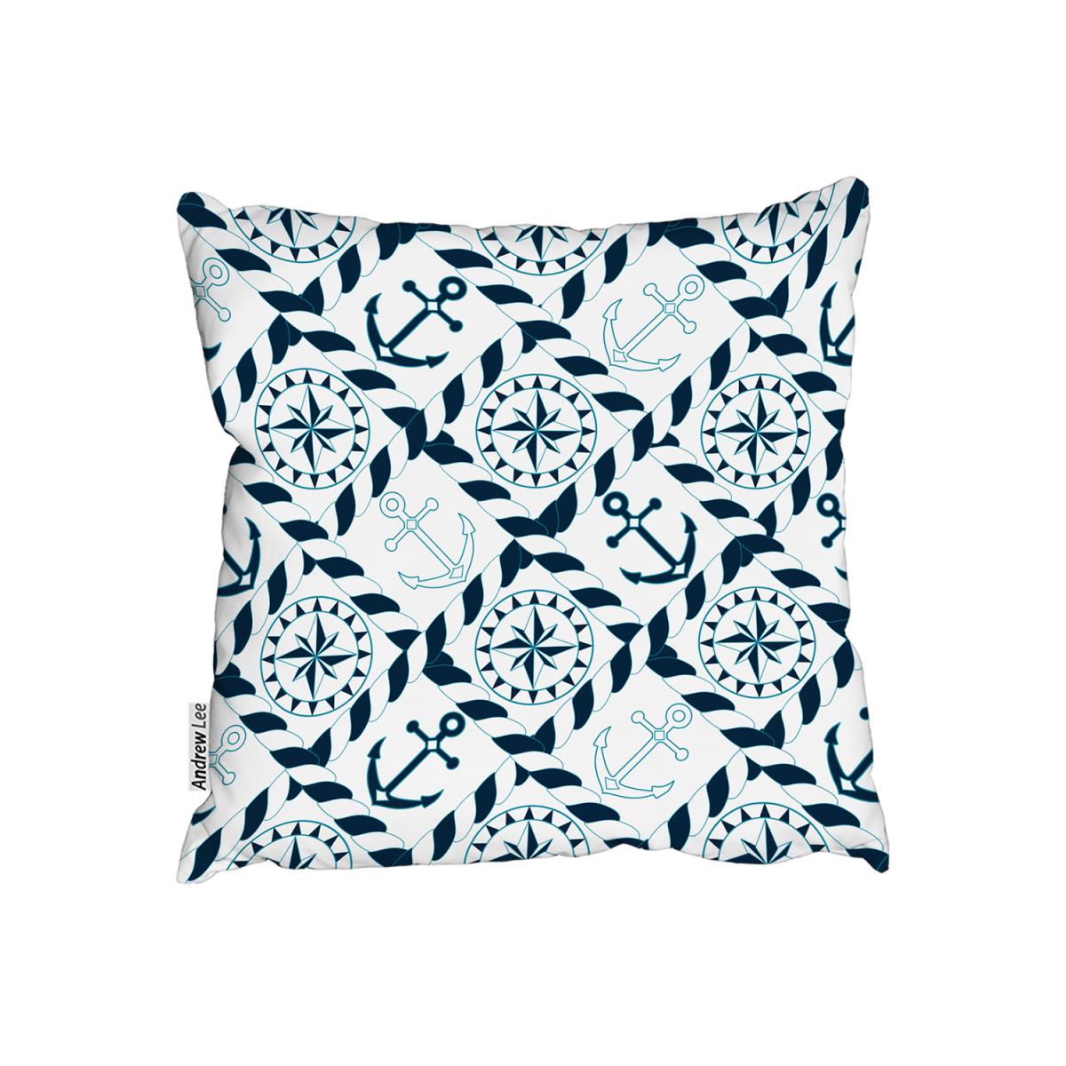 Blue Nautical Elements Cushion - Blue / 60cm – image 2