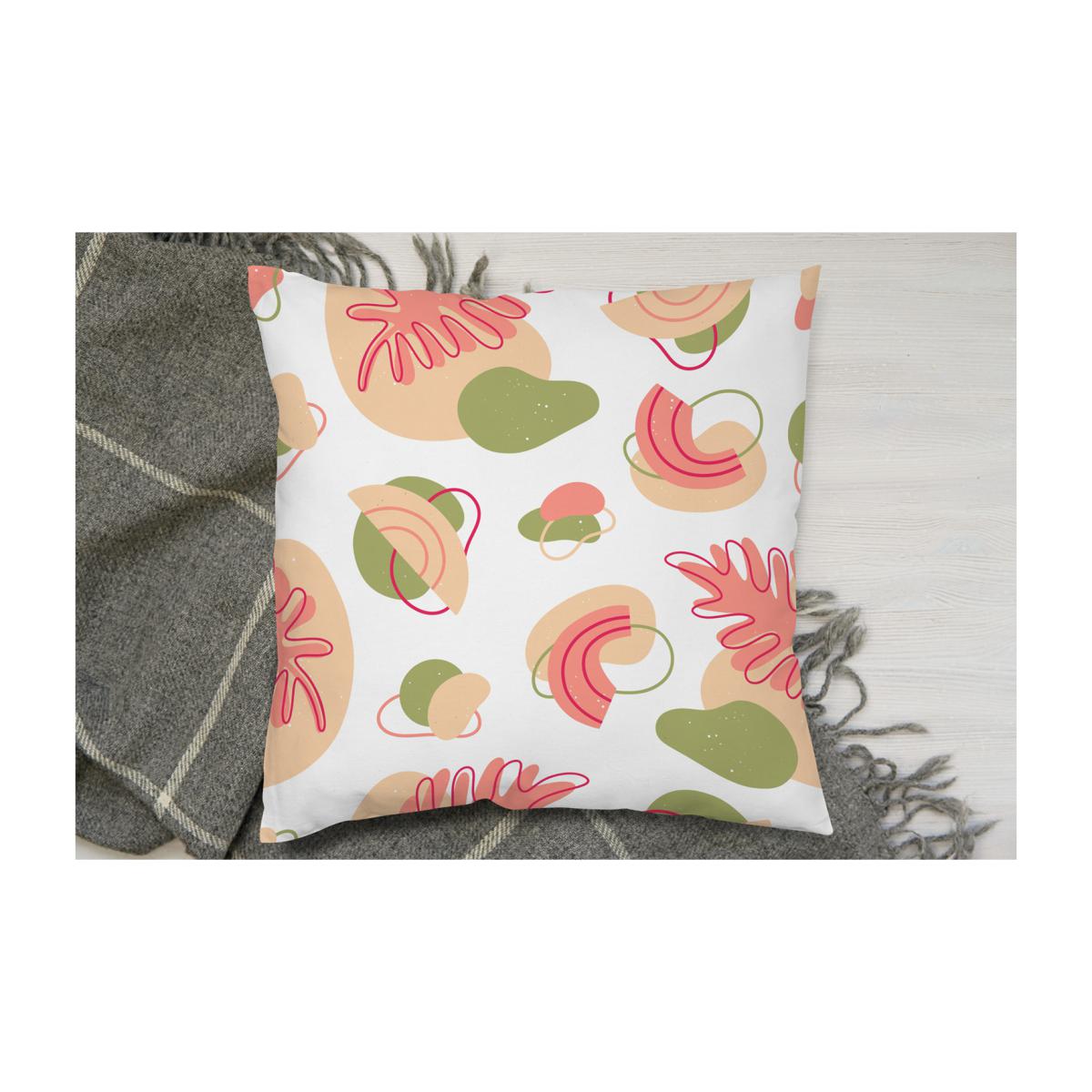 Botanical Elements With Line Art Cushion - Pink / 60 – image 1