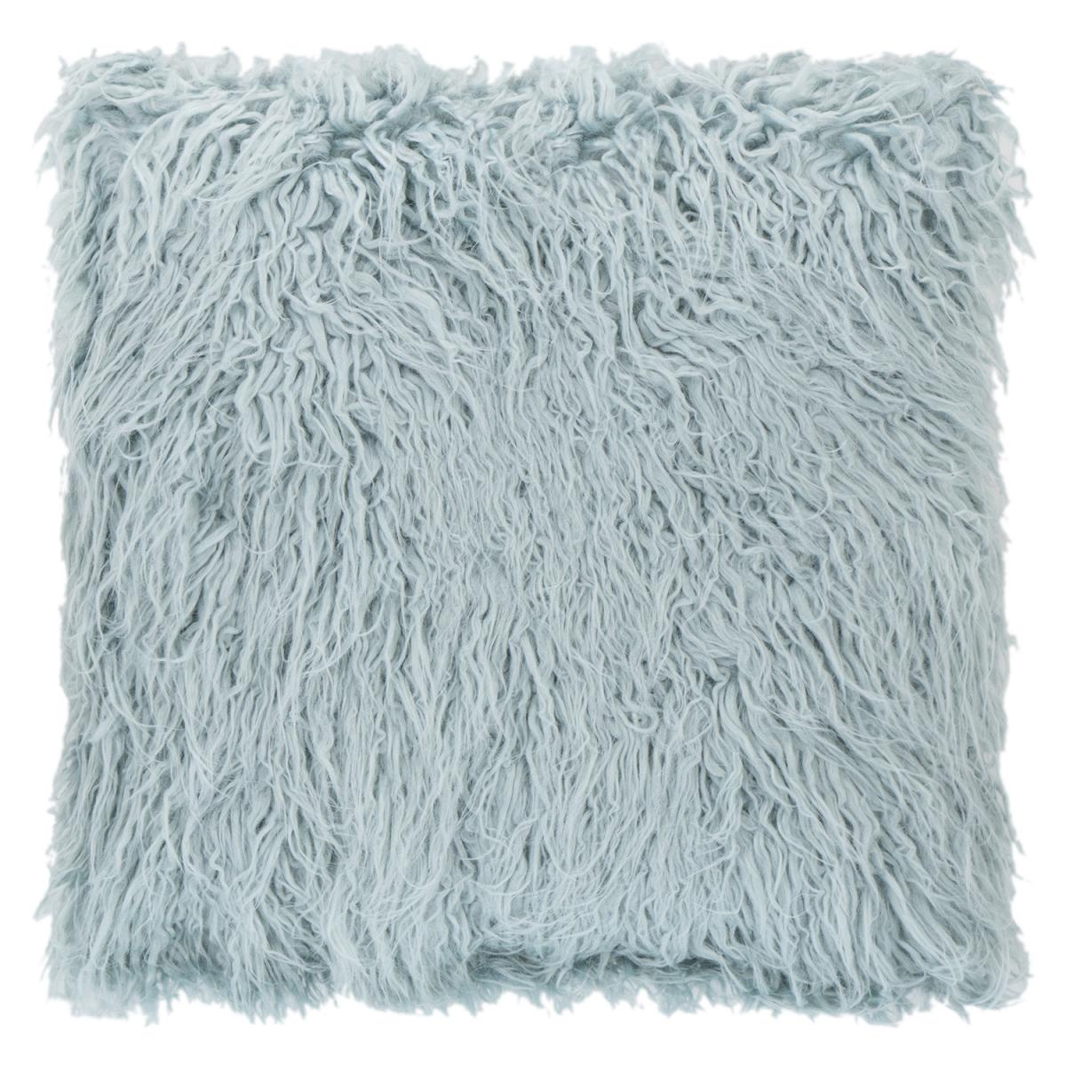 Mongolian Faux Fur Cushion - Pink – image 4