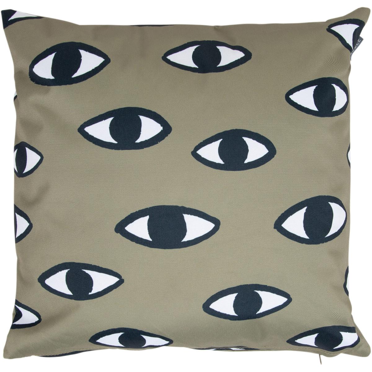 Eye Print Outdoor Cushion - Green – image 2