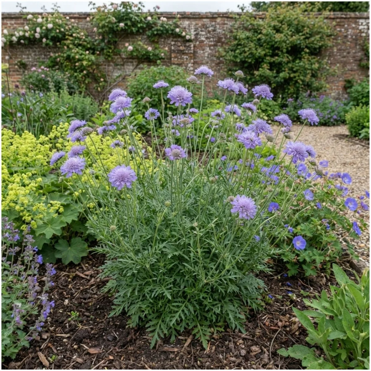 Scabious Butterfly Blue - 2L - Blue Pincushion Flower - Lavender Blue – image 2