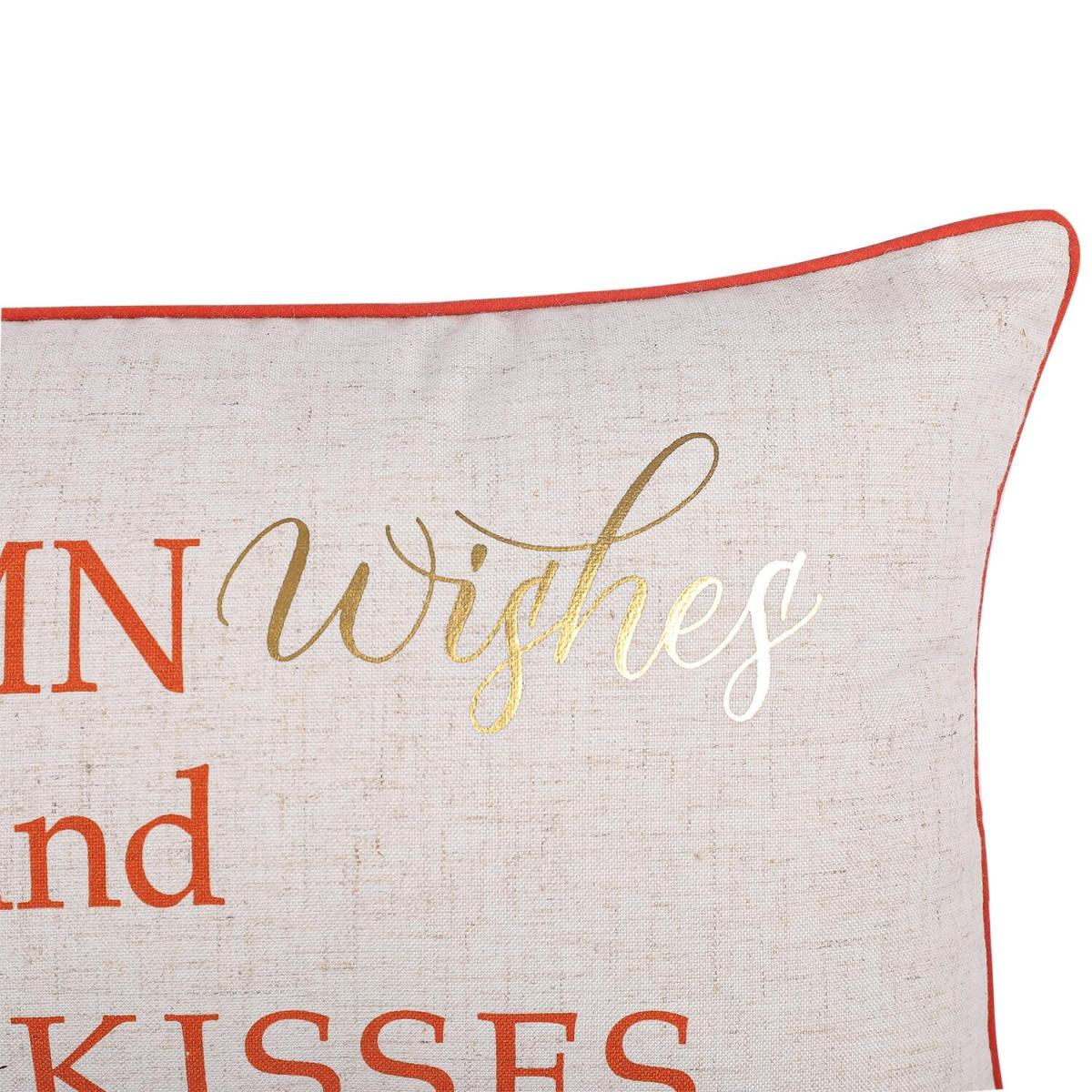 Autumn Wishes Linen Cushion – image 4