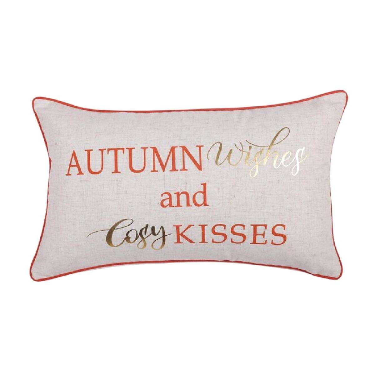 Autumn Wishes Linen Cushion – image 1